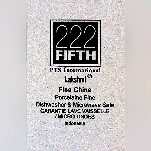 222 FIFTH LAKSHMI SALAD PLATE 8 INCH PEACOCK NEW GREEN BLUE ROUND - Picture 5 of 5